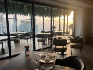 Views whilst dining at CIty Social, Dubai