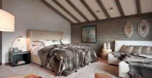 Luxury bedroom in a chalet