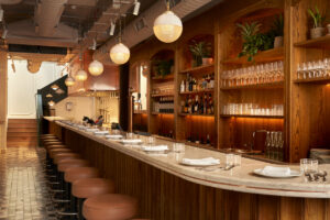A photo of a bar in Lisboeta restaurant