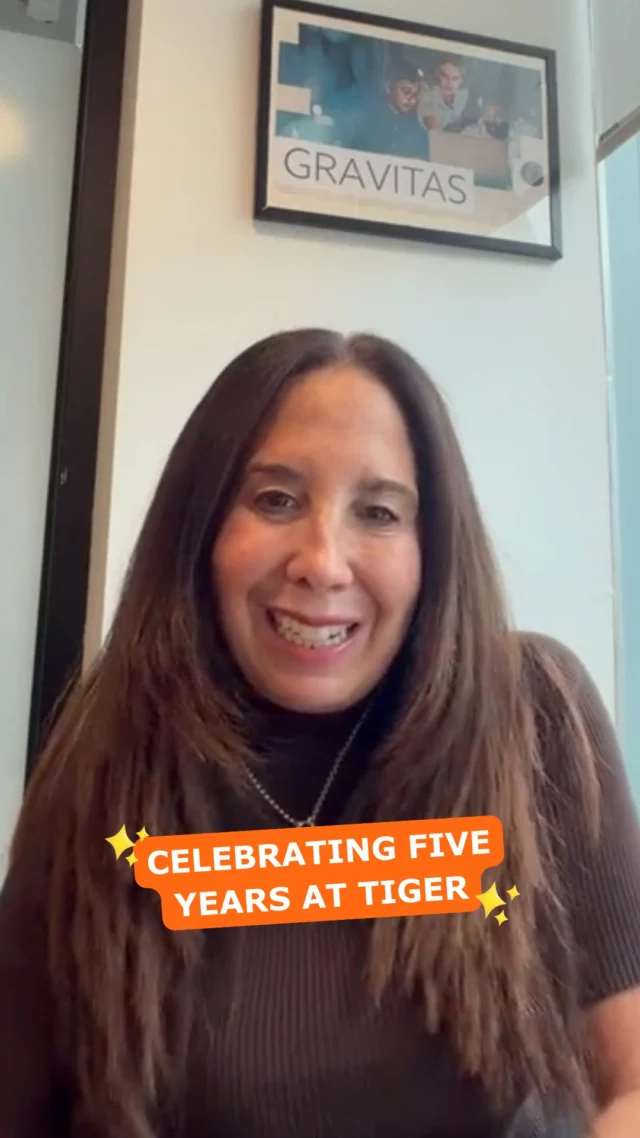 Today marks an incredible milestone for Jess Krisburg, Principal Consultant, as she celebrates her 5th anniversary at Tiger. To celebrate, we asked her to name her five favourite things about working here...